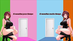 Spanish instructions for the role play masturbation game