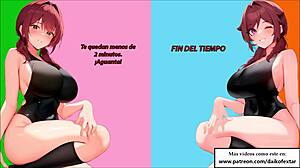 Spanish instructions for the role play masturbation game