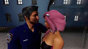 Hey, check out this babe bribing security with a hardcore blowjob and assfucking orgasm. She's wild!