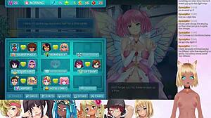 vtuber lewdneko plays huniepop 2 with double date action!