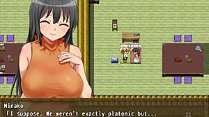 Minako cheats as wife in English hentai game 5