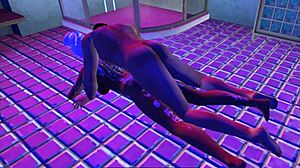 Animated drama of passion with objects, specifically, forcible anal penetration in a lavatory
