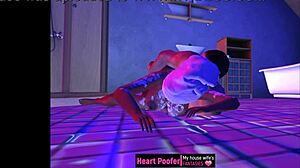 Forced anal passion in bathroom