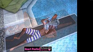 Someone got taken at the public swimming pool jumping board