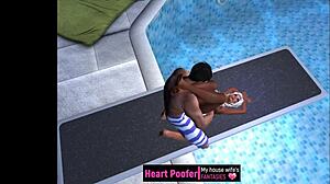 Someone got taken at the public swimming pool jumping board