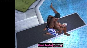 Someone got taken at the public swimming pool jumping board