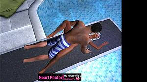 Someone got taken at the public swimming pool jumping board