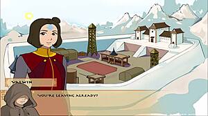 Seductive Slav girls in an adult orientated visual novel game