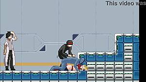 Cute Blonde Explores Erotic Hentai Game with Men in Forby Act