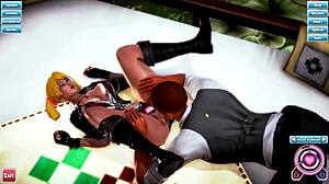 Hentai Animation with Blonde Big Tits in Doggystyle and Missionary