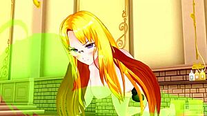 Masturbation and trampling: A Japanese porn 3D with nasty sister