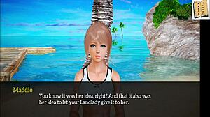 The cartoon babes in a Sexy and mature Visual Novel Dating Sim game