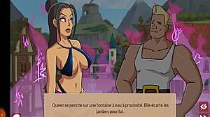 A cartoon fantasy of a girl who sets a brothel