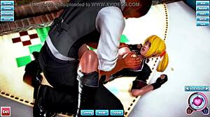 Hentai Animation with Blonde Big Tits in Doggystyle and Missionary