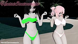 Spoilery content alert: Cap 3 adds its own fun with a sexy, furry mistress and her friend in this 3D animated anime