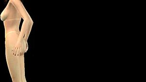 beautiful 3d cartoon girl striking sexy poses in various hot positions