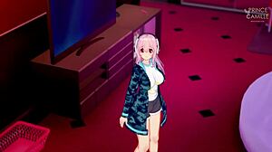 Sonic get hard during the modeling session – H entai anime