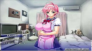 in the apartment of love, he gropes her big tits