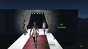 Cute animated females dressed in COSTUMES for the future
