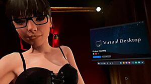 In VR paradise, exploring the private room three