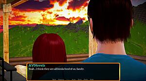 Watching animation sex with a redheaded milf and her new family