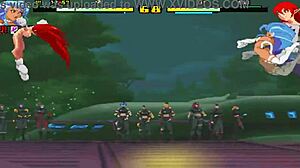 The teams of Lei and Kureha meet in the Hentai action