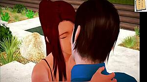 A new family’s Xvideo home made sex with a redheaded moms and her big-boobed daughter