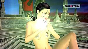 Watch this wild 3D animated cartoon porn! An Indian bhabhi strikes all those sexy positions just for you!