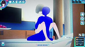 Curious about 3D hentai with a busty Japanese mekakure girl in wild sex?