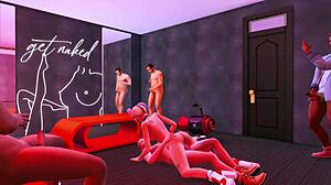 Harley Quinn, audacious and broken, turned into a sex slave for rough anal and bukkake in DC parody SFM