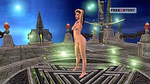 Indian new teen girl becoming slut in animated 3d sex cartoon