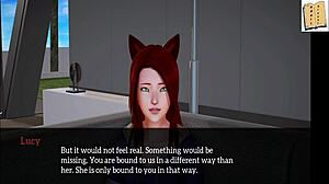 My New Family 90 Redhead Milf and Brunette Teen in Hentai Game