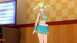 In the dressing room, emo Moegi from Kiratto Pri Chan gets wild. Things heat up fast!