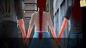 in my new family, the teen gets fucked by big tits milf in homemade 3d hentai