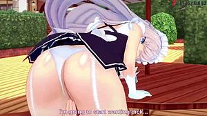 I talked to Belfast about lunch, and she fucked me in Azur Lane watch full movie and POV version on Sheer Fantasyking3
