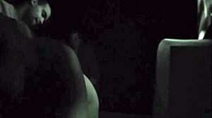 Suzi screams in pleasure at the sex cinema! What a slutty adventure!