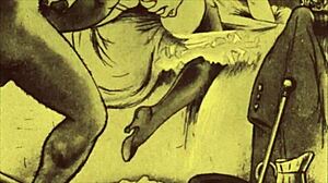 Artistic depictions of erotica from the past.