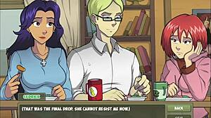 女巫猎人丹佐瞄准源头在激烈动漫动作中