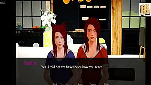 My new family 92: a cartoon porn video with redheads and big tits