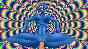 Psychedelic Slut Riding Cowgirl