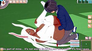 I feel the bunny with curves reaching her peak in the anime game.