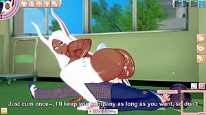 I feel the bunny with curves reaching her peak in the anime game.