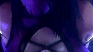 Anime and manga style striptease dance performance