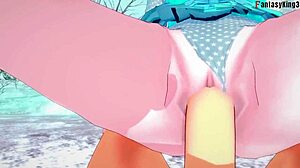Elsa’s big boobs bounce during rough sex in Frozen hentai