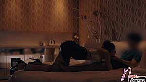 Slut babe gets fingered and sucked in hardcore video