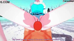 Hey, Elsa gets drilled in POV the night before Christmas in Frozen fantasy!