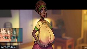 3D animated black goddess gets wild in Taffy Tales
