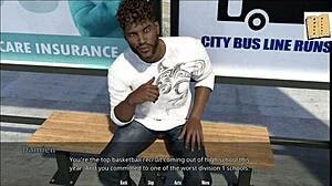 3D animated porn with big-boobed Shauna playing basketball