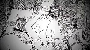 复古情色画作魅力十足