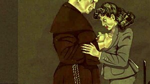 Vintage erotic drawings brought to life in steamy animated scenes for retro fans